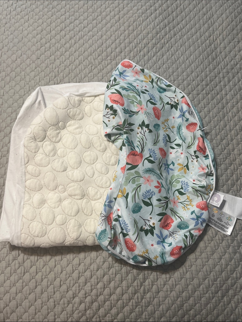 Boppy Floral Mint, Coral & Green Nursing Pillow Cover